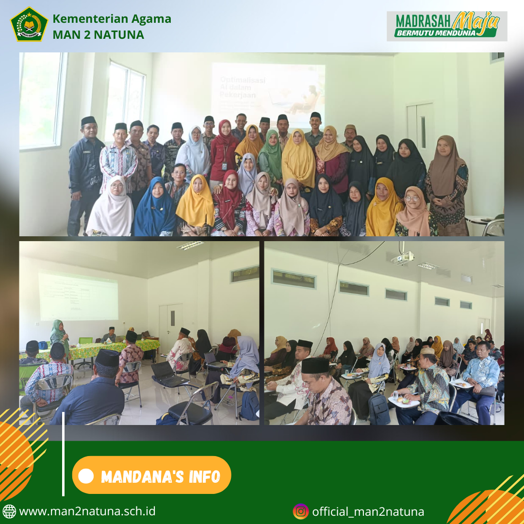 ASN MAN 2 Natuna Tingkatkan Kompetensi melalui Sosialisasi Perka BKN dan Pelatihan AI di MTsN 1 Natuna